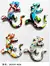 resin hand-painted gecko fridge magnets,resin gecko,painted geckos